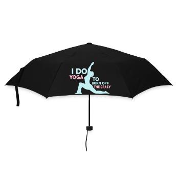 Je fais du yoga pour brûler le professeur de cours de yoga fou - Parapluie standard - noir - Devant