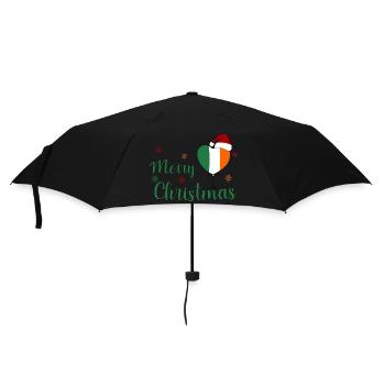 Merry Christmas Ireland - Umbrella (small) - black - Front