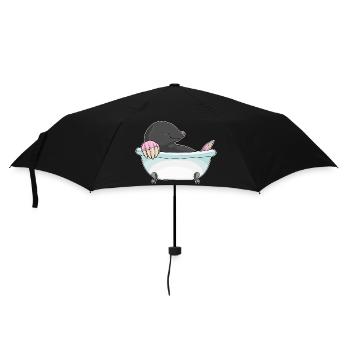 Maulwurf Baden Badewanne - Regenschirm (klein) - Schwarz - Vorne