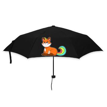 Fox Unicorn - Umbrella (small) - black - Front