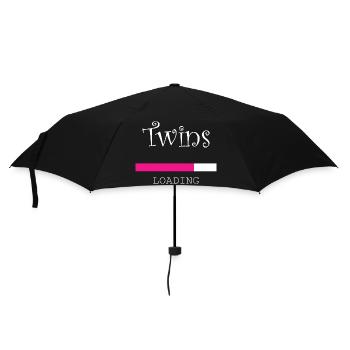 Pregnancy Baby shower Babyshower Boy Girl - Umbrella (small) - black - Front