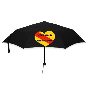 Keep calm and schwätz Badisch - Regenschirm (klein) - Schwarz - Vorne