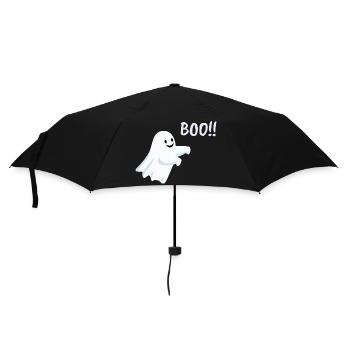 ghost boo!! - Regenschirm (klein) - Schwarz - Vorne