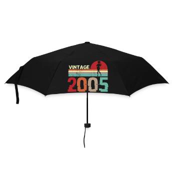 Vintage 2005 Anniversaire rétro sunset design - Parapluie standard - noir - Devant