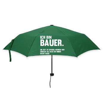Landwirtschaft Landwirt Traktor Bauernhof Bauer - Regenschirm (klein) - Flaschengrün - Vorne