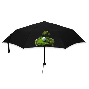 the small gulf island - Umbrella (small) - black - Front