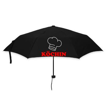 Köchin - Regenschirm (klein) - Schwarz - Vorne