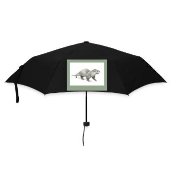 230909 Loutre 3 - Parapluie standard - noir - Devant