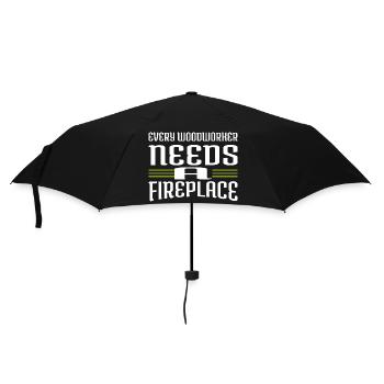 génial drôle de travail de la forêt cutter - Parapluie standard - noir - Devant