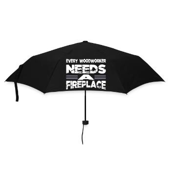 idée cadeau charpentier arbre abatteur arboriculteur - Parapluie standard - noir - Devant