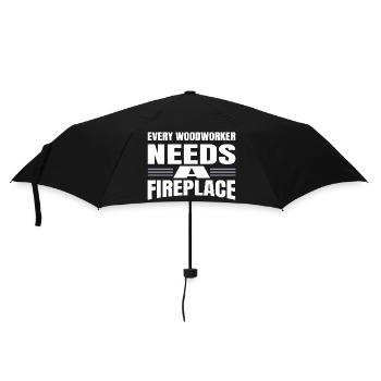 Charpentier Blague Blogueur Bingo Hall T-shirts Plombier - Parapluie standard - noir - Devant