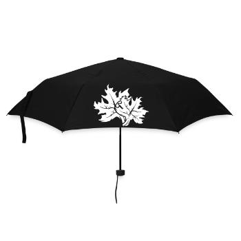 leaves icon logo icon graphic forest trees nature - Umbrella (small) - black - Front