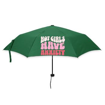 Les filles chaudes ont de l’anxiété - Parapluie standard - vert bouteille - Devant