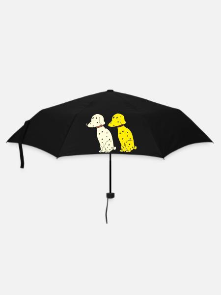 Dalmatian double - Umbrella (small) - black