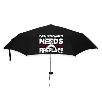 Construction Carpenter Americas Jokes - Umbrella (small) - black - Front