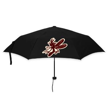 Mücke - Regenschirm (klein) - Schwarz - Vorne