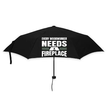 dictons drôles charpentier blagues t-shirts charpentier - Parapluie standard - noir - Devant
