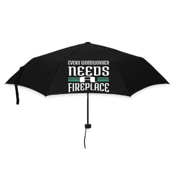 Carpenter Girl Tshirts Lumberman Woodcutter - Umbrella (small) - black - Front