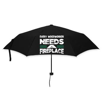 Proud Carpenter Skull Tshirts Tree - Umbrella (small) - black - Front