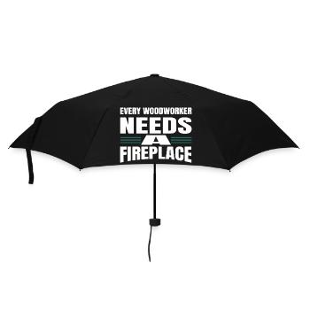 Carpenter Tshirts Badge Chainsaw Grab Americas - Umbrella (small) - black - Front