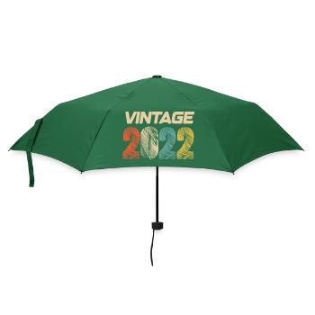 Jahrgang 2022 Retro - Bestseller - Regenschirm (klein) - Flaschengrün - Vorne