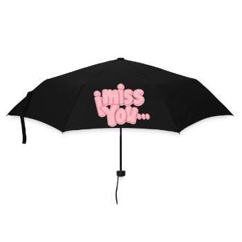 i miss you Exclusive Designs - Umbrella (small) - black - Front