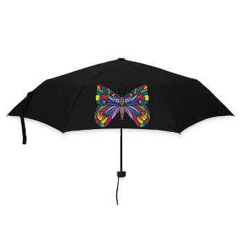 Papillon - Parapluie standard - noir - Devant
