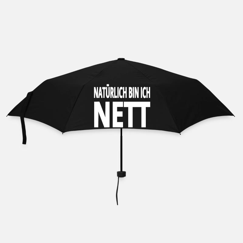 Nett - Regenschirm (klein) - Schwarz