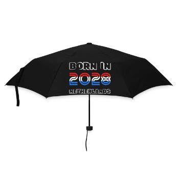Pays-Bas 2028 - Parapluie standard - noir - Devant