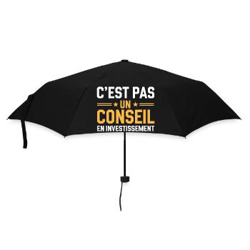 C'est pas un conseil en investissement - Parapluie standard - noir - Devant