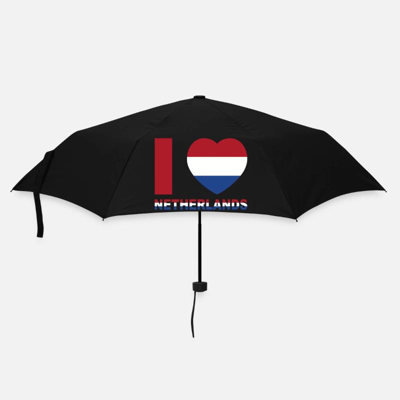 I Love Netherlands - Umbrella (small) - black