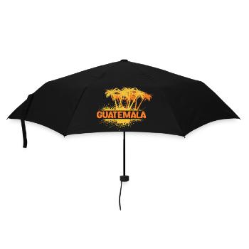 Party Guatemala - Regenschirm (klein) - Schwarz - Vorne