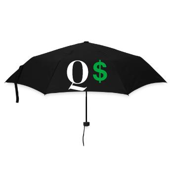 Buchstabe q dollar - Regenschirm (klein) - Schwarz - Vorne