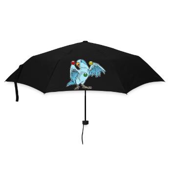 Parrot juggler juggling - Umbrella (small) - black - Front