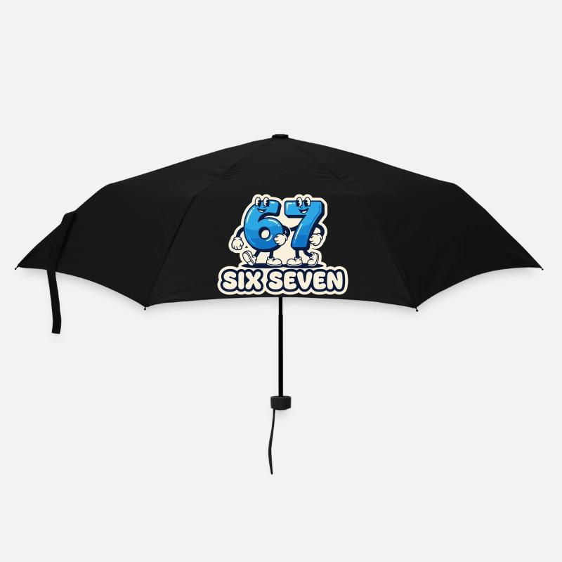 67 Meme Shirt – Six Seven Memes - Umbrella (small) - black