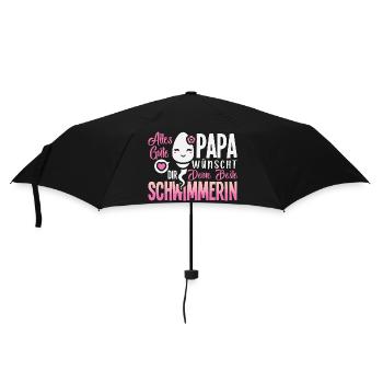 All the best dad wishes you your best swimmer - Umbrella (small) - black - Front