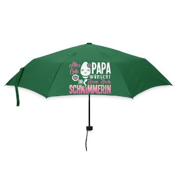Alles Gute Papa wünscht dir dein bester Schwimmer - Regenschirm (klein) - Flaschengrün - Vorne