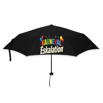 Karneval Eskalation - Regenschirm (klein) - Schwarz - Vorne