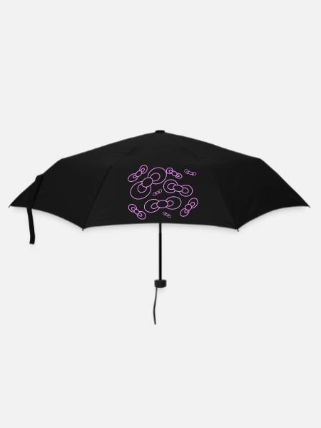 Flowing bows in purple - Umbrella (small) - black