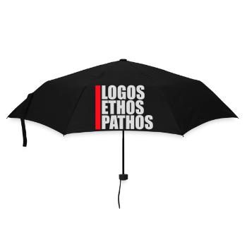 Logos Ethos Pathos Rhetoric Philosophy Student - Umbrella (small) - black - Front