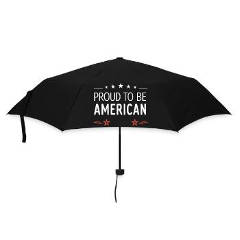 Proud to be American – Retro Stars - Umbrella (small) - black - Front