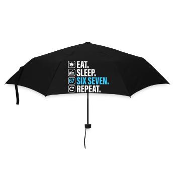 67 - Soixante-sept Numéro 67 Mème Mange Sommeil Six 7 - Parapluie standard - noir - Devant