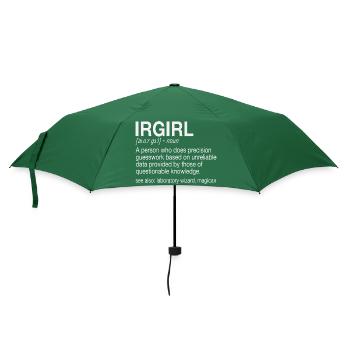 FTIR Infrarotspektroskopie Girl Chemie - Regenschirm (klein) - Flaschengrün - Vorne