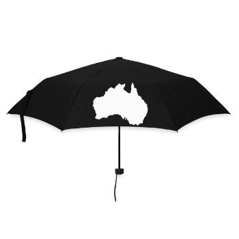 Australien Silhouette Minimal - Regenschirm (klein) - Schwarz - Vorne