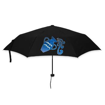 Verseau et univers - Parapluie standard - noir - Devant