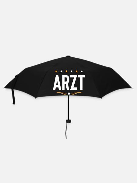 Arzt Beruf - Regenschirm (klein) - Schwarz