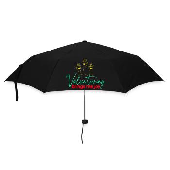 Volunteer Appreciation Brings Me Joy Volunteer - Umbrella (small) - black - Front