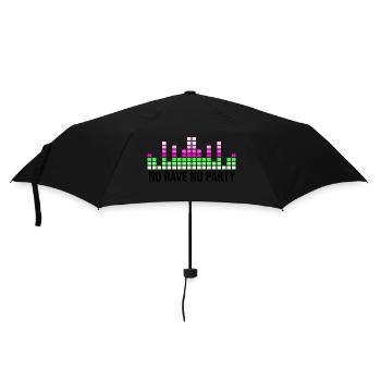 Kein Rave, keine Party - Regenschirm (klein) - Schwarz - Vorne