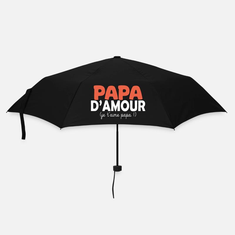 papa d amour je t aime papa - Parapluie standard - noir