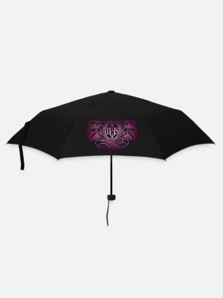 IHS, Jésus-Christ, illustration ancienne, espoir - Parapluie standard - noir